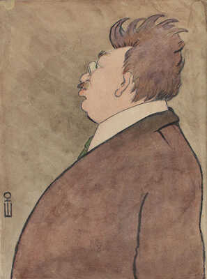 Троянский Петр Николаевич (Юнкер Шмидт). Шарж